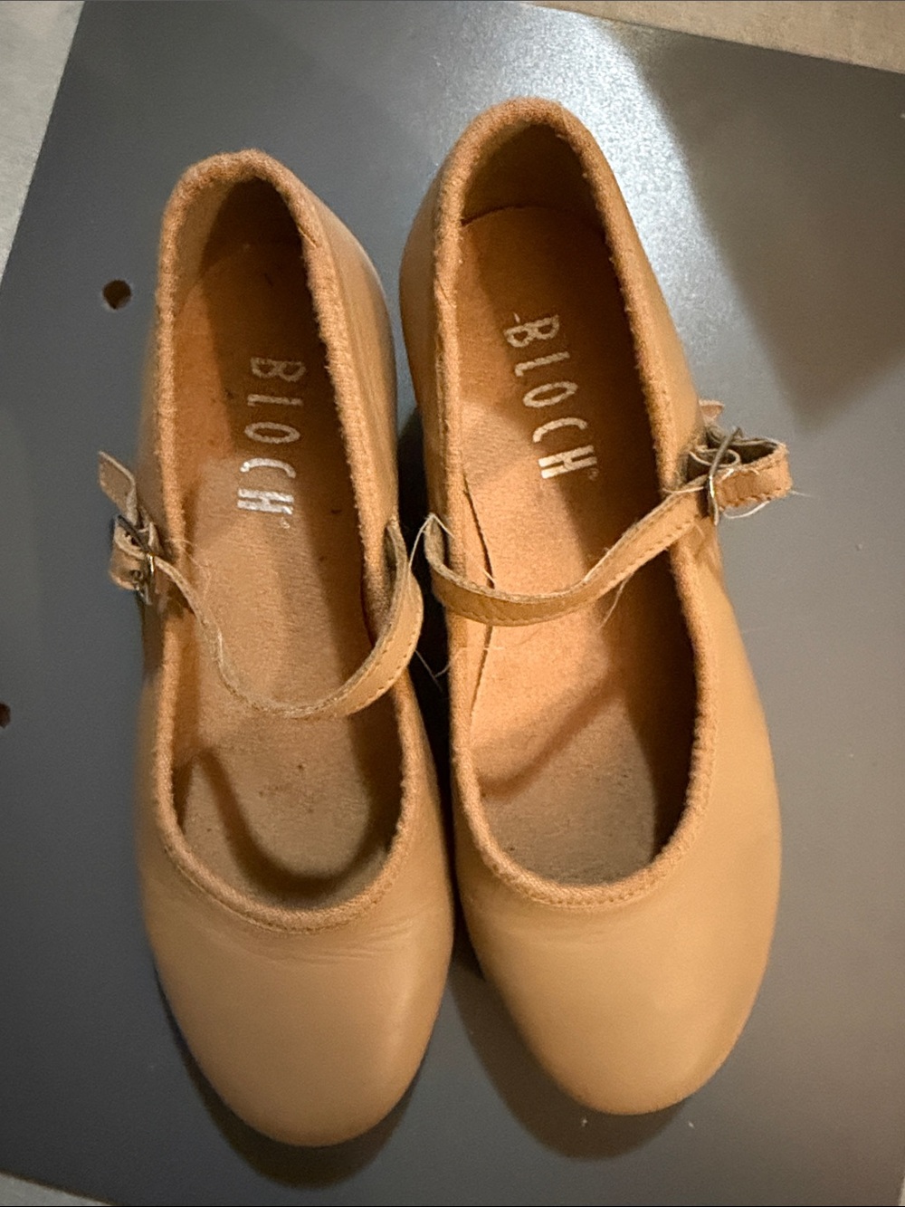 Bloch Tan/Taupe Mary Jane Dance Tap 13